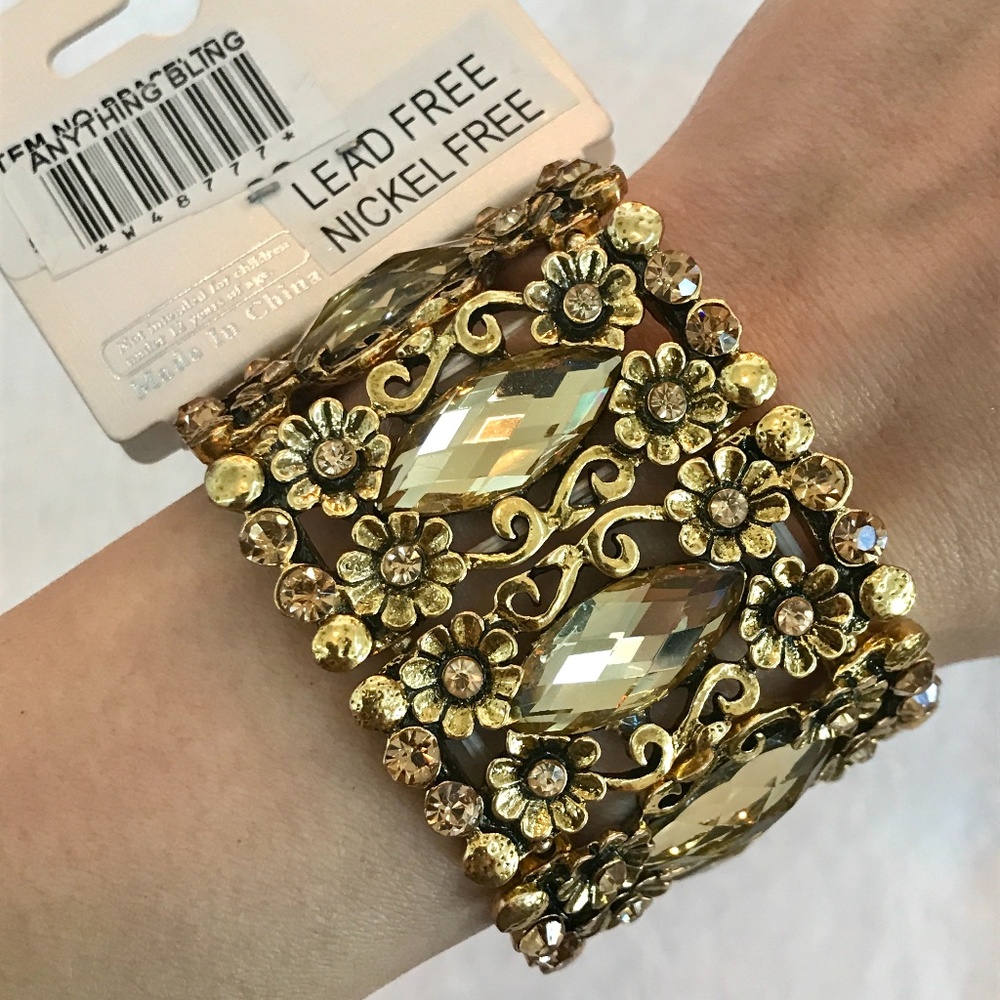Great Gatsby Gold Bracelet NWT